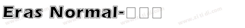 Eras Normal字体转换